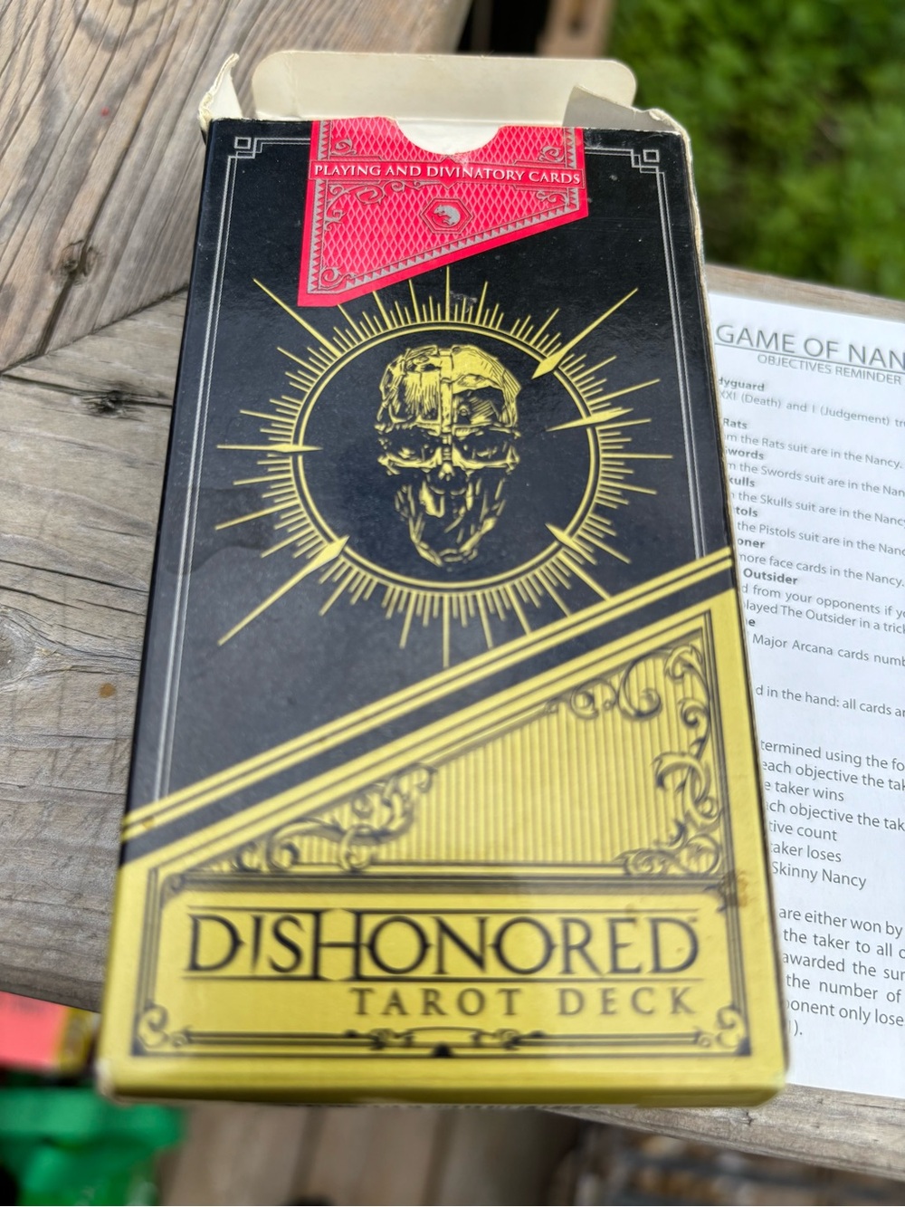 Rare Official Dishonored Tarot Deck & Game of Nancy – Complete with Box